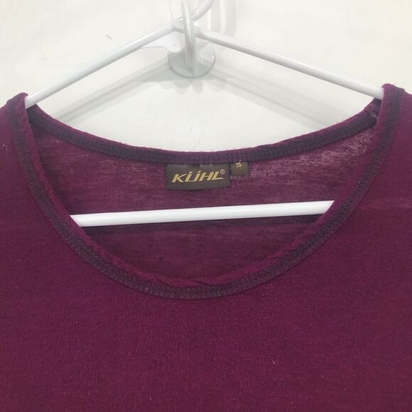 Kuhl Maroon Wool Blend Performance Base Layer Long Sleeve Pullover Shirt - Picture 3 of 15